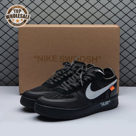 Nike Air Force 1 Low Off-White Black White AO4606 001 Unisex