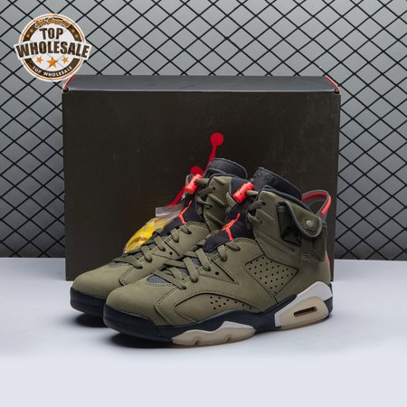 Travis Scott x Air Jordan 6 Retro 'Olive' CN1084 200 Men's