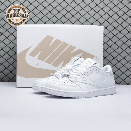 Travis Scott x Air Jordan 1 Low Triple White DM7866 292 Unisex