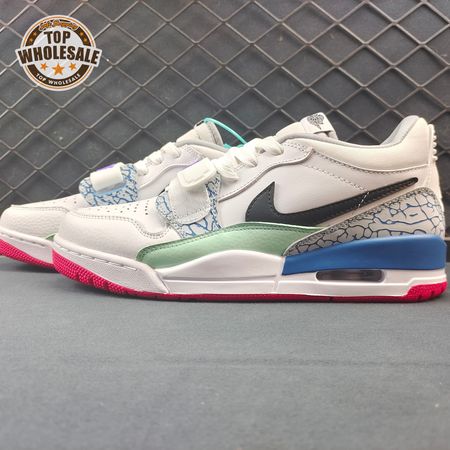 Jordan Legacy 312 Low Easter White Valerian Blue DV9127-101 Unisex