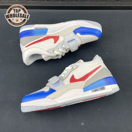 Jordan Legacy 312 Low White Game Royal University Red FN8902-161 Unisex