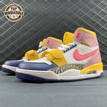 Jordan Legacy 312 White Coral Pink French Blue FD9909-161 Unisex