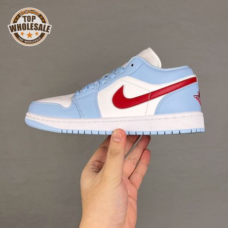 Jordan 1 Low Blue Whisper Dune Red DC0774-164 Unisex