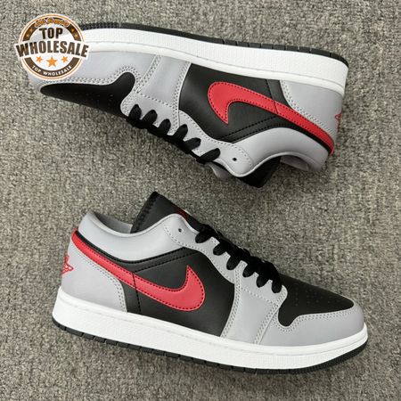 Jordan 1 Low Cement Grey Fire Red FZ4183-002 Unisex