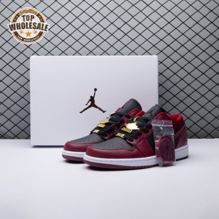 Jordan 1 Low Dark Beetroot Black DB6491-600 Unisex