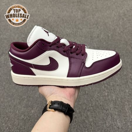 Jordan 1 Low Bordeaux DC0774-161 Unisex