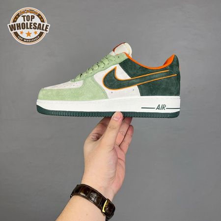 Nike Air Force 1 '07 Low Dark Green White Orange LF8989-777 Unisex
