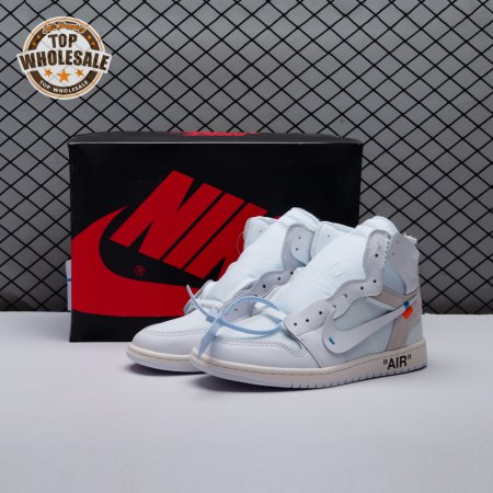 Off-White x Air Jordan 1 Retro High OG BG 'White' 2018 Unisex