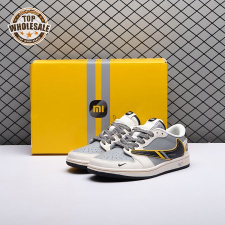 Travis Scott x Fragment Design x Air Jordan 1 Low OG SP AJ1 Su7-Ultra XX3168-162 Unisex