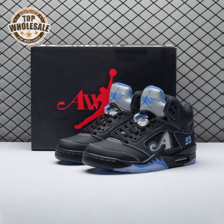 Awake NY x Air Jordan 5 "Black/Racer Blue" DV4982-004 Unisex