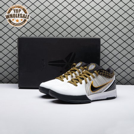 Nike Kobe 4 Protro White Black Del Sol AV6339-101 Men's