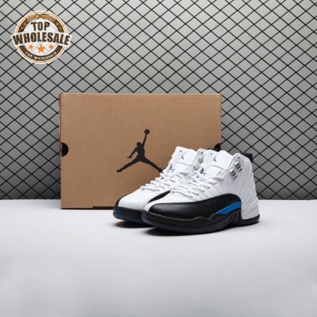 Jordan 12 Black White Blue Men's