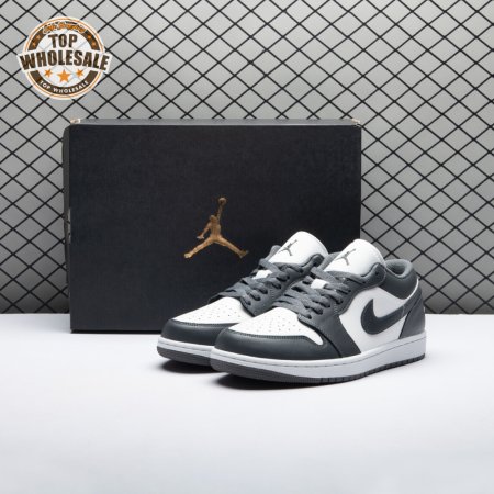 Jordan 1 Low Grey White 553558-044 Unisex