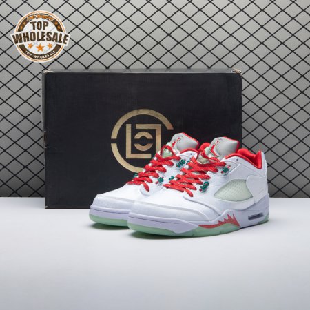 Jordan 5 Retro Low CLOT White Silk 20th Anniversary 1551183 Unisex