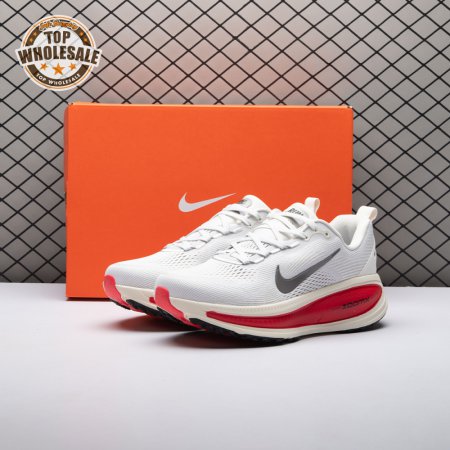 Nike Vomero 18 Platinum Tint Siren Red Light Smoke Grey Metallic Pewter HM6803-001 Unisex