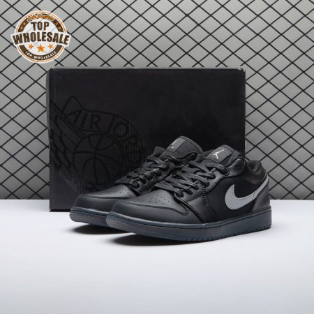 Jordan 1 Low Black White Dark Smoke Grey HV5968-001 Unisex