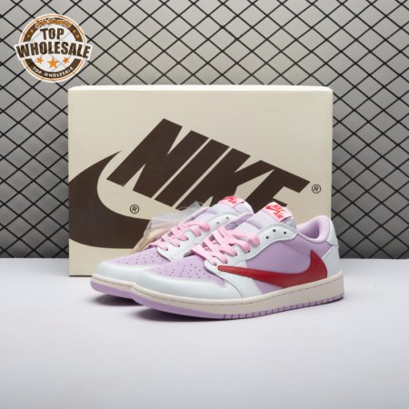 Travis Scott x Air Jordan 1 Low White Pink DM7866-106 Unisex