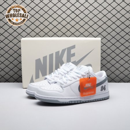Nike SB Dunk Low 94 White Metallic Silver HQ8487-100 Unisex