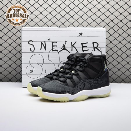 Jordan 11 Retro Black Barely Volt IB1378-001 Unisex