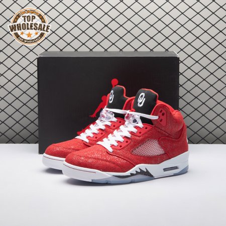 Air Jordan 5 Retro NCAA Oklahoma Sooners PE HQ7978-600 Men's