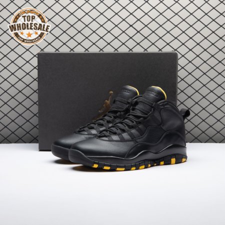Air Jordan 10 Black Yellow HJ6779-001 Men's