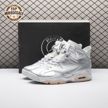 Jordan 6 Retro PSG Paris Saint-Germain Silver IQ5135-001 Men's