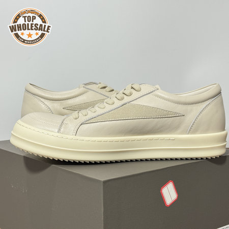 Rick Owens Vans Low-Top Chamois Leather White