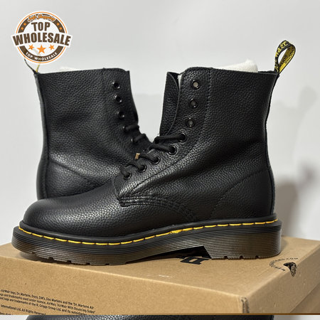 Dr.Martens Jadon Pebbled Leather Boot Black