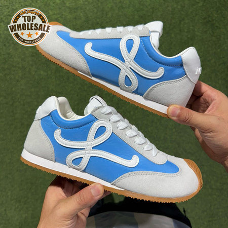 LOEWE Flow Runner Light Gray and Moon Blue