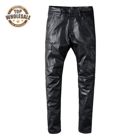 Amiri Leather Pants Jeans Black