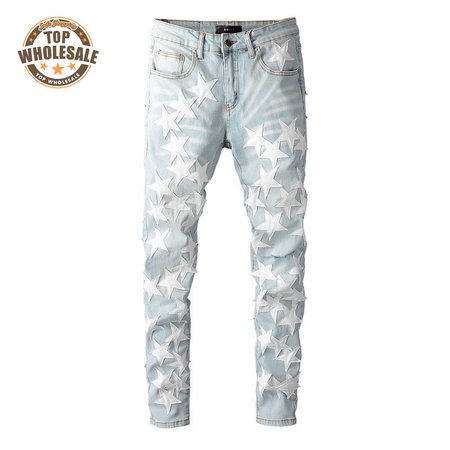 Amiri Stars Jeans White