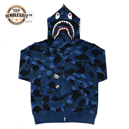 Bape Color Camo Shark Sweater Hoodie