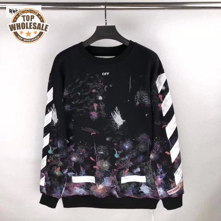 Off White Galaxy Crewneck Sweatshirt 17FW