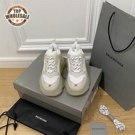 BALENCIAGA MEN'S TRIPLE S SNEAKER CLEAR SOLE - BB201