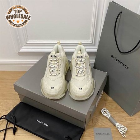 BALENCIAGA MEN'S TRIPLE S SNEAKER CLEAR SOLE - BB193