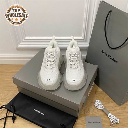 BALENCIAGA MEN'S TRIPLE S SNEAKER CLEAR SOLE - BB191