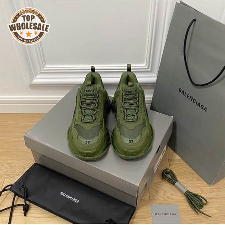 BALENCIAGA MEN'S TRIPLE S SNEAKER CLEAR SOLE - BB188