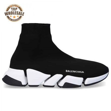 BALENCIAGA SPEED 2020 TRAINER BLACK WHITE - BB51