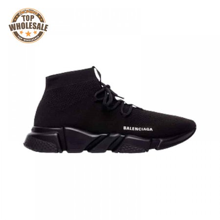 BALENCIAGA MEN'S SPEED LACE-UP SNEAKER IN BLACK - BB163