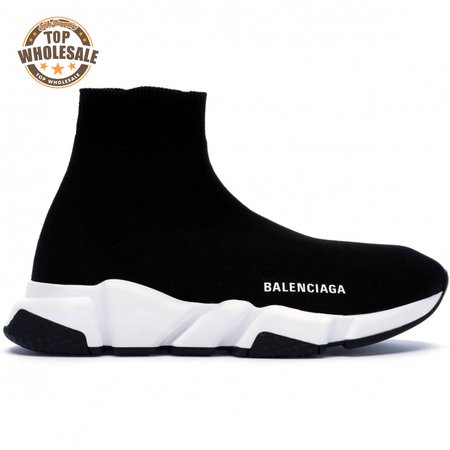 BALENCIAGA SPEED TRAINER BLACK WHITE - BB10