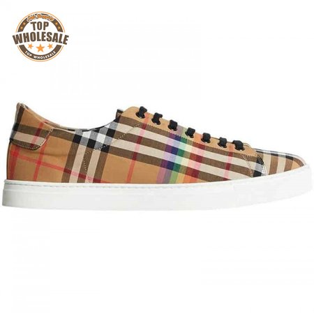 BURBERRY RAINBOW VINTAGE CHECK TRAINERS - BBR15
