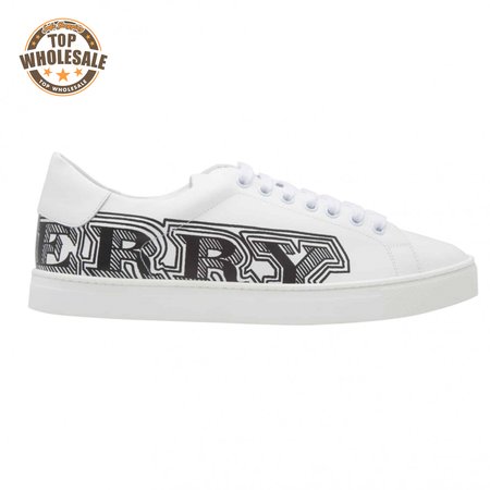 BURBERRY LEATHER SNEAKERS - BBR8