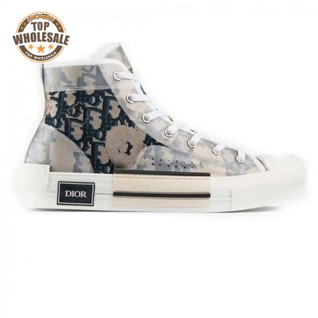 DIOR "B23" HIGH-TOP SAFARI DIOR OBLIQUE SNEAKER - CD16