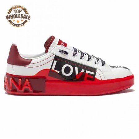 DOLCE & GABBANA PORTOFINO MELT SNEAKERS IN PRINTED NAPPA CALFSKIN - DG16