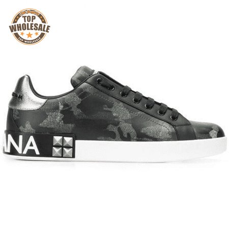 DOLCE & GABBANA PRINTED LOW-TOP TRAINERS - DG10