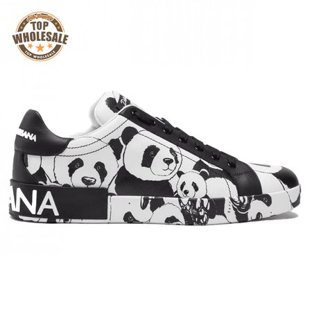 DOLCE & GABBANA PORTOFINO SNEAKERS IN PRINTED NAPPA CALFSKIN - DG 11