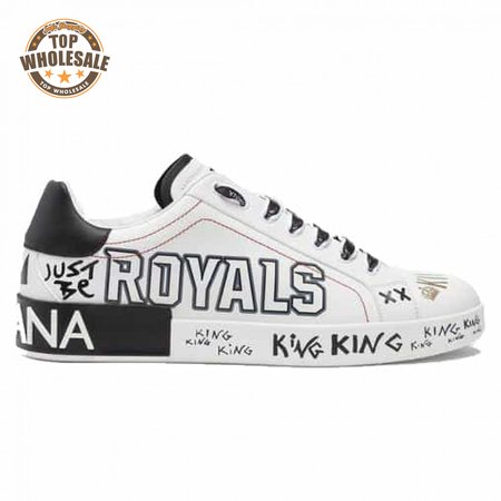 DOLCE & GABBANA PORTOFINO SNEAKERS IN PRINTED NAPPA CALFSKIN - DG12