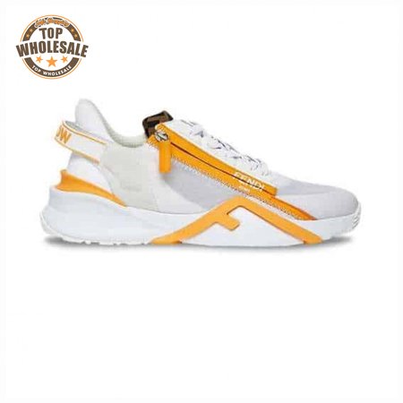 FENDI CHUNKY LACE-UP TRAINERS YELLOW - FD20