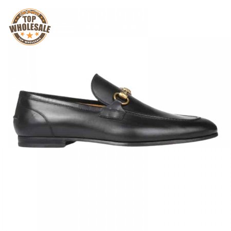 GUCCI JORDAAN LEATHER LOAFER - LDG016