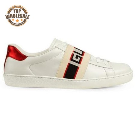 GUCCI STRIPE LEATHER SNEAKER - GC3